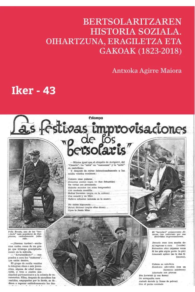 BERTSOLARITZAREN HISTORIA SOZIALA