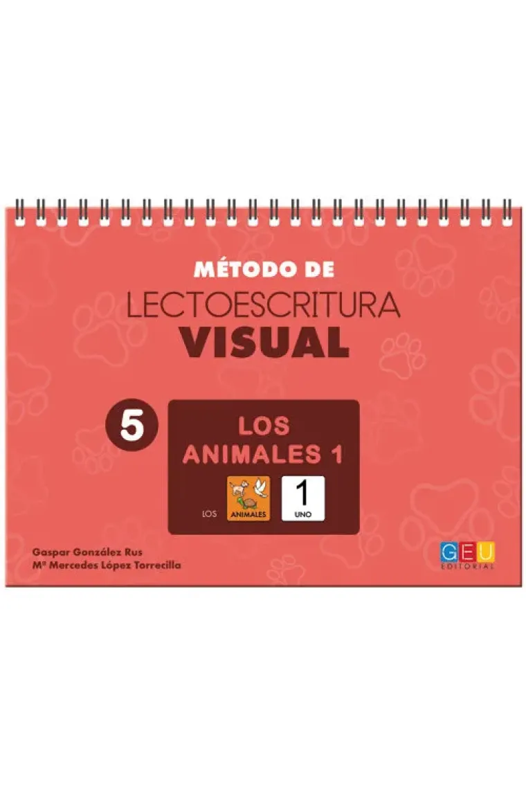 Método de lectoescritura visual 5. Los animales 1