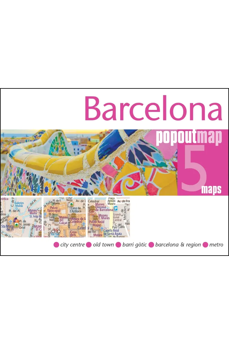 Barcelona PopOut Map (Popout Maps) (Inglés)