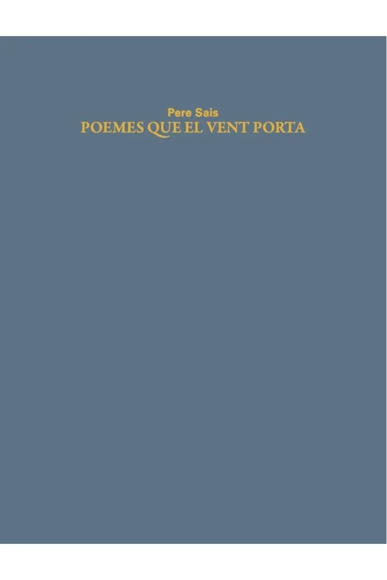 Poemes que el vent porta (Catalán)