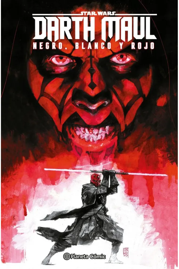 Star Wars Darth Maul: Blanco, negro y rojo
