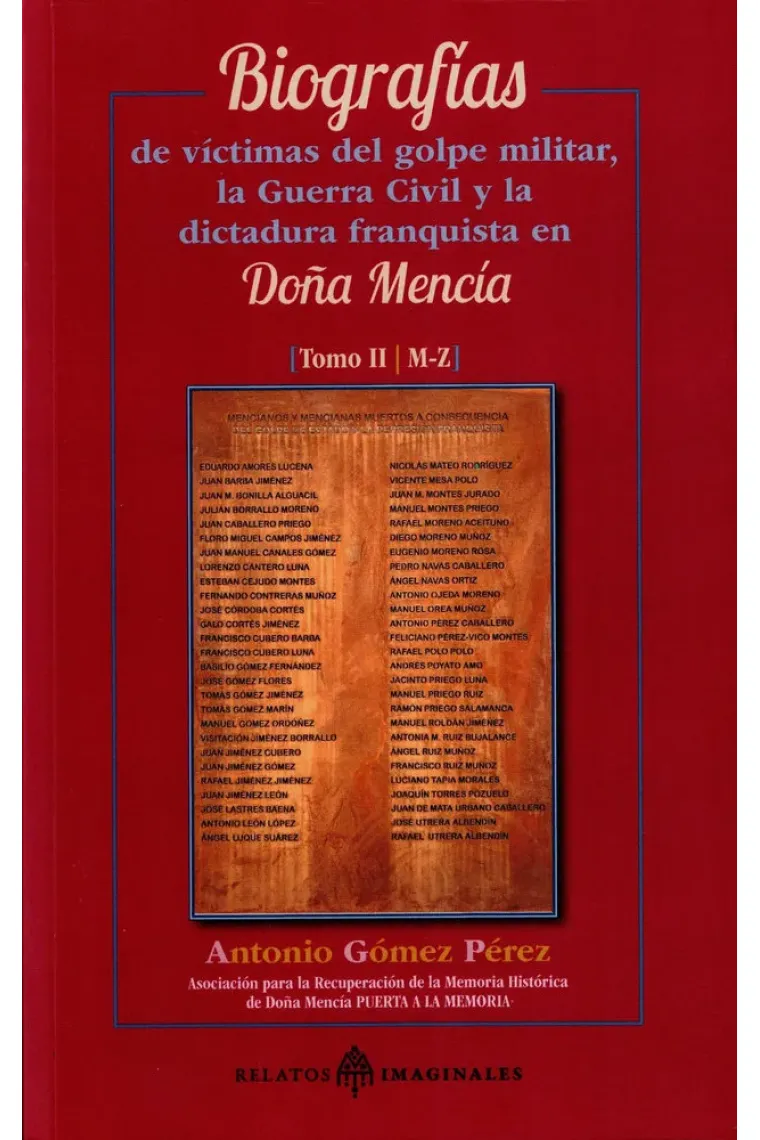 BIOGRAFIAS DE LAS VICTIMAS DOÑA MENCIA TOMO II