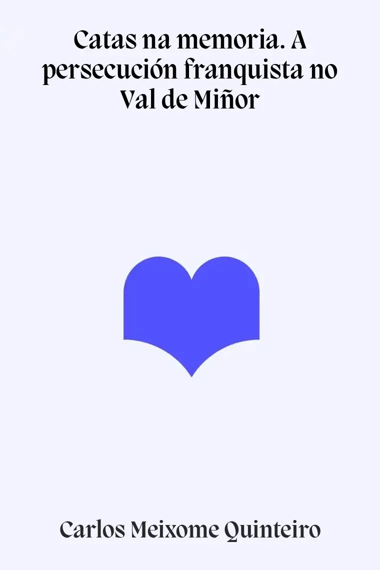 Catas na memoria. A persecución franquista no Val de Miñor (Gallego)
