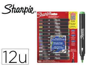 ROTULADOR SHARPIE ACRYLIC PUNTA REDONDA BLISTER DE 12 UNIDADES COLORES SURTIDOS