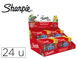 ROTULADOR SHARPIE ACRYLIC PUNTA REDONDA / PINCEL EXPOSITOR DE 24 UNIDADES COLORES SURTIDOS