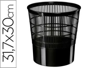 CEP PAPELERA ECOLINE POLIESTIRENO APILABLE 16 LITROS DIMENSIONES 298X314 MM NEGRO REF.237 CS57157