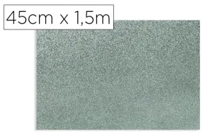 ROLLO ADHESIVO D-C-FIX GRIS METAL BRILLO ANCHO 45 CM LARGO 1,5 MT