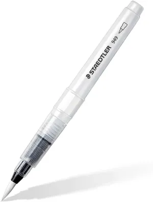 STAEDTLER DESIGN JOURNEY 949 PINCEL DE AGUA - LLENADO CON AGUA PARA MEZCLAR - PUNTO DE NYLON - VALVULA PARA CONTROLAR FLUJO DE AGUA