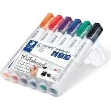 ROTULADOR LUMOCOLOR 351BWP6 B/6 BISELADO PIZARRA B