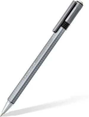 STAEDTLER TRIPLUS MICRO 774 PORTAMINAS 0.5MM - DISEñO TRIANGULAR ERGONOMICO - PUNTA DE METAL RETRACTIL - GOMA DE BORRAR EXTRALARGA