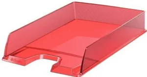 ESSELTE EUROPOST BANDEJA PORTADOCUMENTOS - PLASTICO TRANSPARENTE - FORMATO VERTICAL - A4 - COLOR ROJO