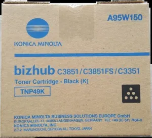 KONICA MINOLTA TNP49 NEGRO CARTUCHO DE TONER ORIGINAL - TNP49K/A95W150