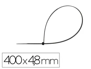 BRIDA Q-CONNECT COLOR NEGRO 400X4,8 MM BOLSA DE 100 UNIDADES