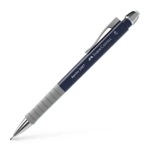 FABER-CASTELL APOLLO PORTAMINAS - TRAZO 0.7MM - AGARRE ERGONOMICO - GOMA DE BORRA INTEGRADA - CUERPO COLOR AZUL OSCURO