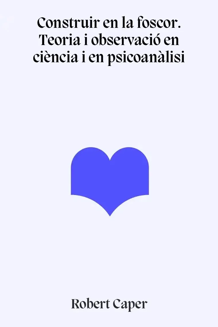 Construir en la foscor. Teoria i observació en ciència i en psicoanàlisi (Catalán)