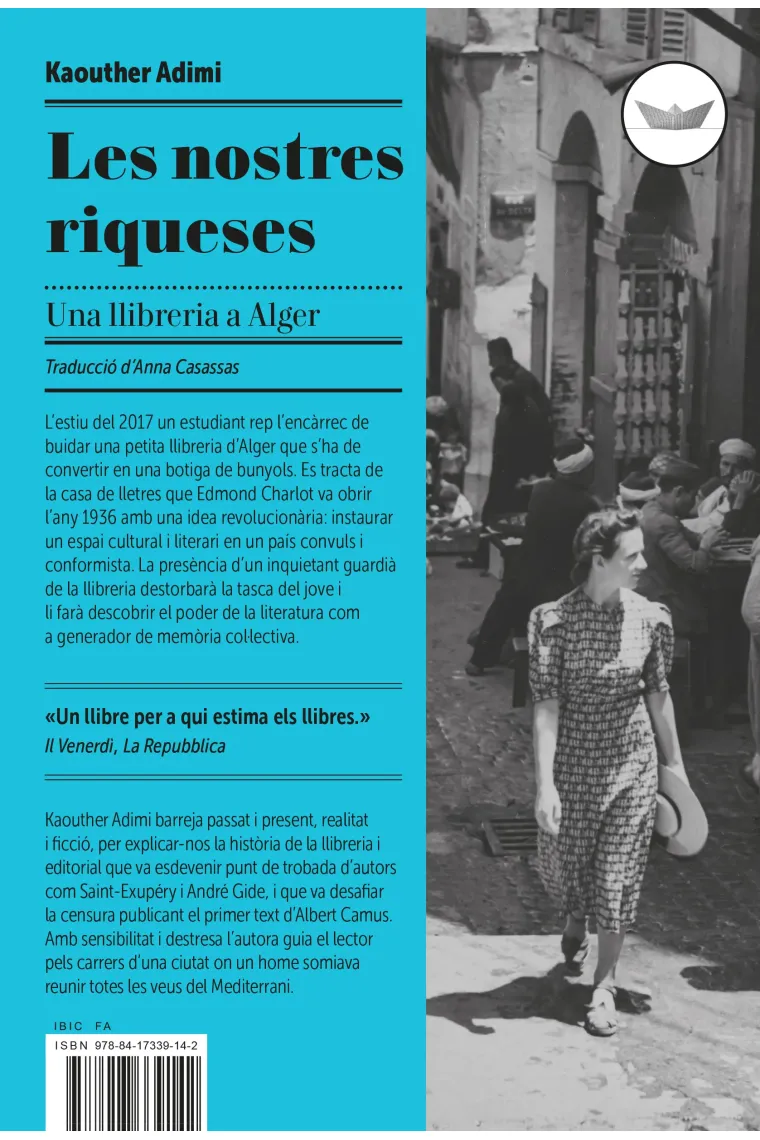 Les nostres riqueses. Una llibreria a Alger (menció especial Premi Llibreter 2019) (Catalán)