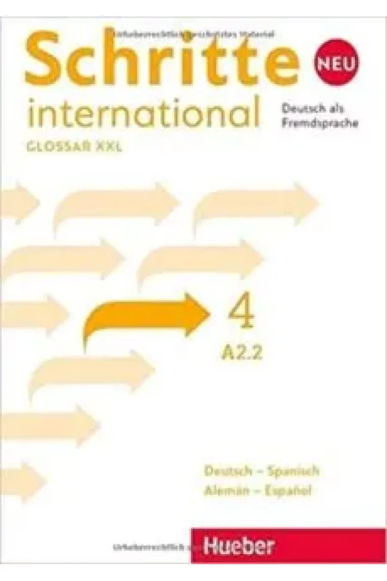 Schritte International Neu 4 - Glossar XXL Spanisch (Alemán)