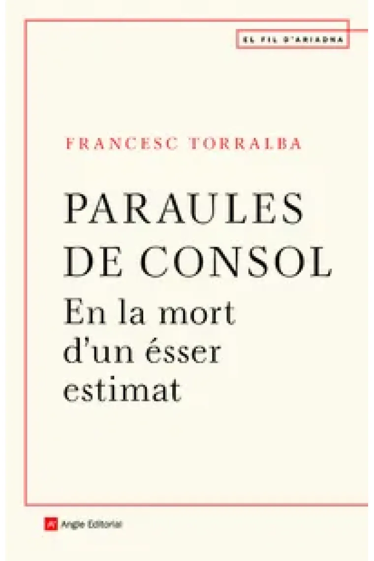 Paraules de consol (Catalán)