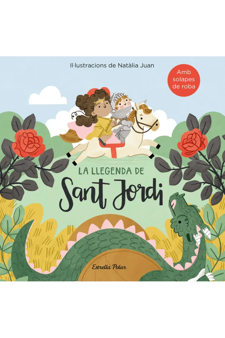 La llegenda de Sant Jordi amb solapes de roba (Catalán)