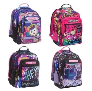 MOCHILA MITAMA NEW PLUS GIRL 3 COMPART. 30 LT SURTIDO