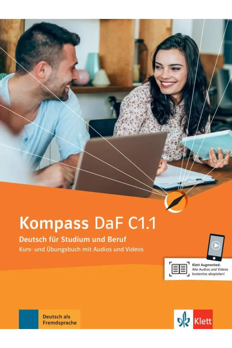 Kompass DaF C1.1. Kurs- und Übungsbuch - Deutsch für Studium und Beruf (Alemán)