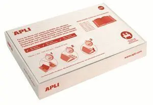 APLI CAJA DE 100 FORROS PARA LIBROS 295MM PVC 130 MICRAS - SOLAPA AUTOAJUSTABLE - FACIL FORRADO EN 3 PASOS - TRANSPARENTE