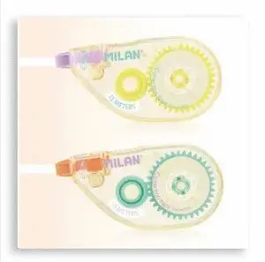 MILAN NEW LOOK CINTA CORRECTORA EXTRA-LARGA - PRESENTACION EN BLISTER - 5MM X 15M - COLOR AMARILLO