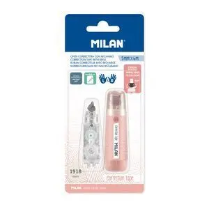 MILAN 430 SINCE 1918 CINTA CORRECTORA - PRESENTACION EN BLISTER - INCLUYE RECAMBIO - 5MM X 6M - COLOR ROSA