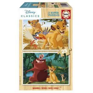 PUZZLE REY LEON 2X25 PIEZAS