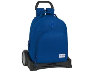 CARTERA ESCOLAR SAFTA CON CARRO BLACKFIT8 "OXFORD" 320X150X420 MM