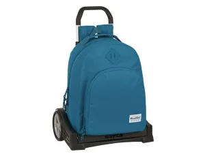 CARTERA ESCOLAR SAFTA CON CARRO BLACKFIT8 "EGEO" 320X150X420 MM