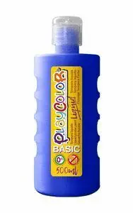 TEMPERA PLAYCOLOR LIQUID BASIC 500 ML AZUL OSCURO
