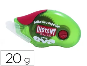 INSTANT ROLLER DE ADHESIVO ESPECIAL PARA GOMA EVA - APLICACION LIMPIA Y FACIL - PEGADO INSTANTANEO - SIN DISOLVENTES