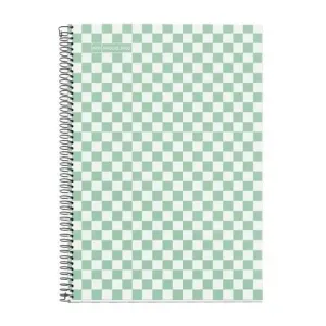 BLOC MIQUELRIUS TAPA DURA Fº 80H 90G CUADRIC.4X4 DAMERO VERDE