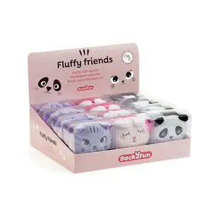 EXPOSITOR 12 MONEDEROS PELUCHE B2F