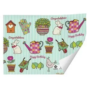 PAPEL REGALO KRAFT BLANCO JARDIN 70 X 100 CM BUSQU