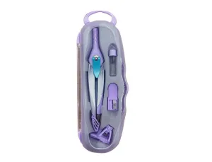 COMPAS LIDERPAPEL LOCK DEVICE CON ADAPTADOR UNIVERSAL Y TUBO DE MINAS COLOR VIOLETA