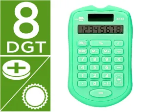 CALCULADORA LIDERPAPEL BOLSILLO XF42 8 DIGITOS SOLAR Y PILAS COLOR 2 94X59,5X10,5MM