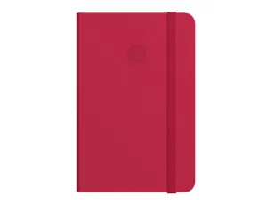 CUADERNO CON GOMILLA ANTARTIK NOTES TAPA DURA A4 HOJAS LISAS ROJO 100 HOJAS 80 GR FSC