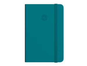 CUADERNO CON GOMILLA ANTARTIK NOTES TAPA DURA A6 HOJAS CUADRICULA VERDE AGUAMARINA 100 HOJAS 80 GR