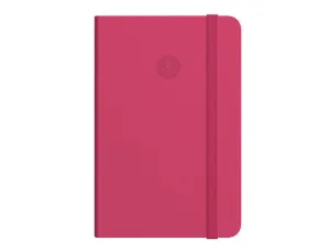 CUADERNO CON GOMILLA ANTARTIK NOTES TAPA DURA A6 HOJAS RAYAS BURDEOS 100 HOJAS 80 GR FSC