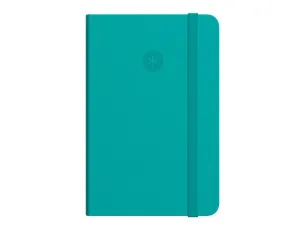 CUADERNO CON GOMILLA ANTARTIK NOTES TAPA DURA A6 HOJAS CUADRICULA TURQUESA 100 HOJAS 80 GR FSC