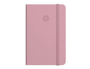 CUADERNO CON GOMILLA ANTARTIK NOTES TAPA DURA A4 HOJAS LISAS ROSA PASTEL 100 HOJAS 80 GR FSC