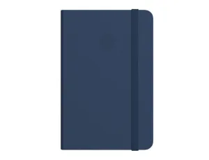 CUADERNO CON GOMILLA ANTARTIK NOTES TAPA BLANDA A6 CUADRICULA AZUL MARINO 100 HOJAS 80 GR FSC