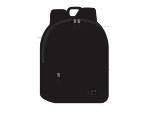 CARTERA LIDERPAPEL MOCHILA BOL SILLO LATERAL ELASTICO COLOR NEGRO 400X125X300