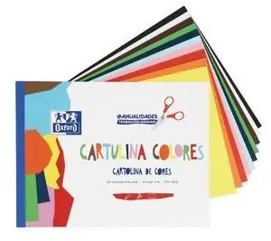 BLOC A4 10 HOJAS CARTULINA COLORES 170G MANUALIDAD