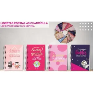 LIBRETA ESPIRAL FRASES CAST. EDICARDS