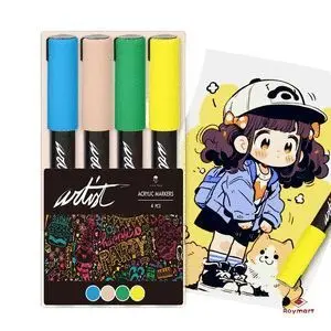 ESTUCHE ACRILICOS GAMA ARTIST 4 COLORES PASTEL