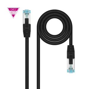 NANOCABLE CABLE RED CAT.7 LSZH SFTP PIMF AWG26 2M - COLOR NEGRO