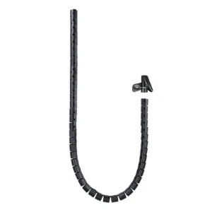 NANOCABLE ORGANIZADOR DE CABLES FLEXIBLE 25MM - LONGITUD 2M - COLOR NEGRO
